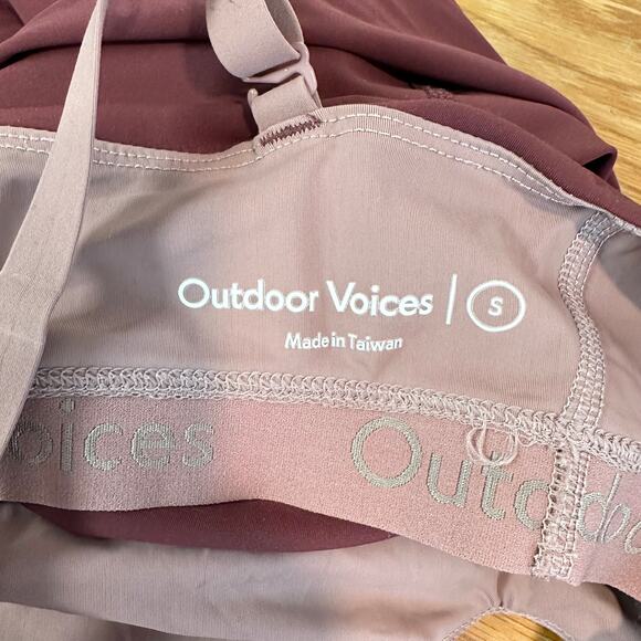 Outdoor Voices Superform Zoom Full Length Bodysuit Jumpsuit Deep Taupe - Picture 9 of 10